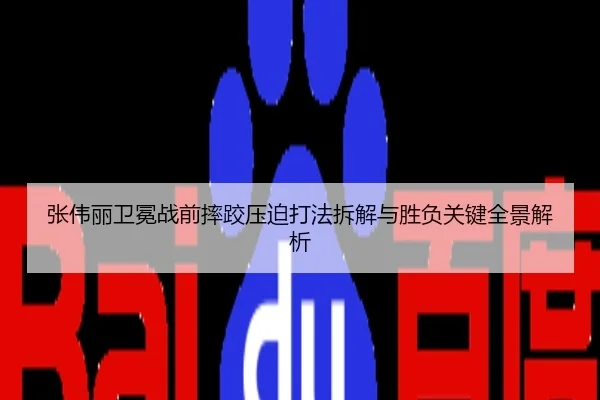 张伟丽卫冕战前摔跤压迫打法拆解与胜负关键全景解析